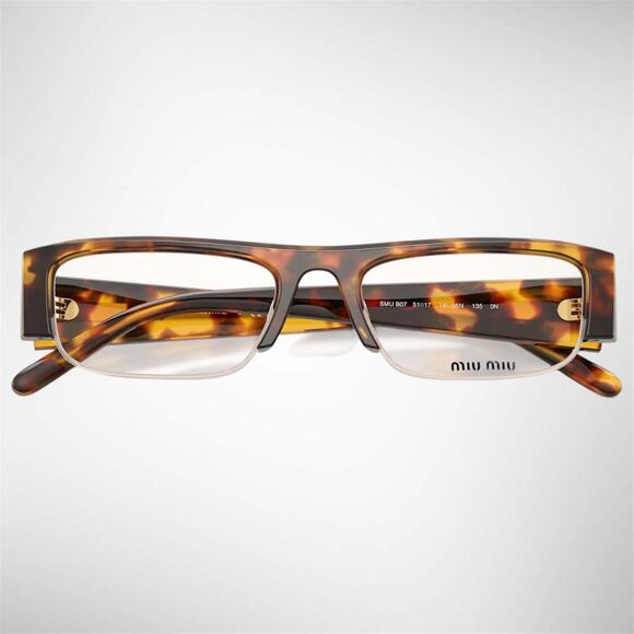 NEW MIU MIU Sunglasses Brown Tortoise Vedette Seen On Kylie Jenner New - Picture 3 of 6